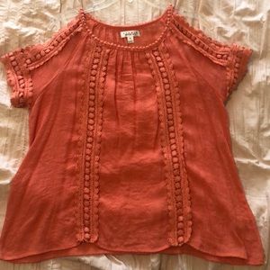 Peach colored top